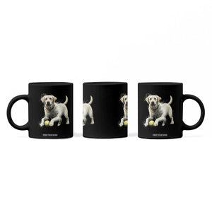 Cute Yellow Labrador Retriever With Tennis Ball Coffee Mug TS12 Print Your Wear