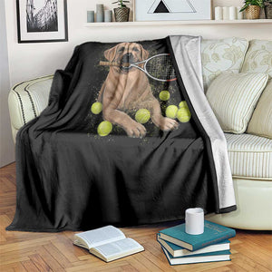 Funny Labrador Dog Playing Tennis Ball Throw Blanket Pet Lover Gift TS12 Print Your Wear