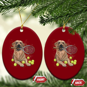 Funny Labrador Dog Playing Tennis Ball Ceramic Ornament Pet Lover Gift TS12 Print Your Wear