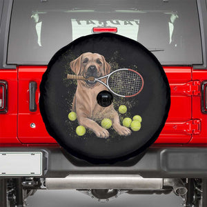 Funny Labrador Dog Playing Tennis Ball Spare Tire Cover Pet Lover Gift TS12 Black Print Your Wear