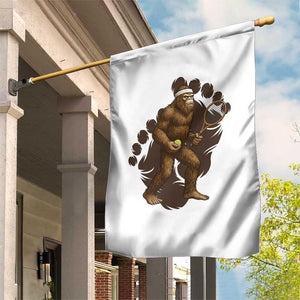 Funny Bigfoot Tennis Player Garden Flag Folklore Cryptid Gift TS12 Print Your Wear
