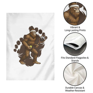 Funny Bigfoot Tennis Player Garden Flag Folklore Cryptid Gift TS12 Print Your Wear