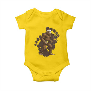 Funny Bigfoot Tennis Player Baby Onesie Folklore Cryptid Gift TS12 Daisy Print Your Wear
