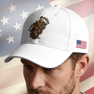 Funny Bigfoot Tennis Player Baseball Cap Folklore Cryptid Gift TS12 Print Your Wear