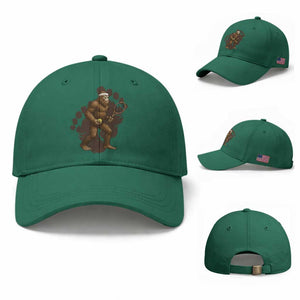 Funny Bigfoot Tennis Player Baseball Cap Folklore Cryptid Gift TS12 Baseball Cap Universal Fit Irish Green Print Your Wear