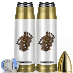 Funny Bigfoot Tennis Player Bullet Tumbler Folklore Cryptid Gift TS12 White Print Your Wear