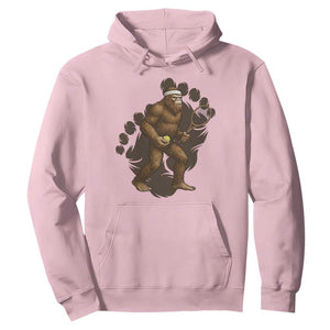 Funny Bigfoot Tennis Player Hoodie Folklore Cryptid Gift TS12 Light Pink Print Your Wear