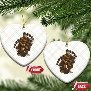 Funny Bigfoot Tennis Player Ceramic Ornament Folklore Cryptid Gift TS12 Print Your Wear