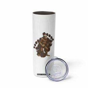 Funny Bigfoot Tennis Player Skinny Tumbler Folklore Cryptid Gift TS12 Print Your Wear