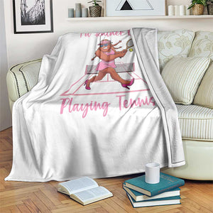 Funny Sexy Bigfoot Playing Tennis Throw Blanket Gift For Girls TS12 Print Your Wear