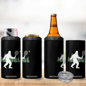 Funny Sasquatch Tennis Player 4 in 1 Can Cooler Tumbler Folklore Cryptid Gift TS12 Print Your Wear
