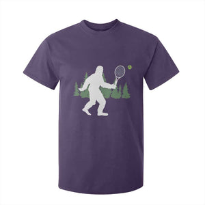 Funny Sasquatch Tennis Player T Shirt For Kid Folklore Cryptid Gift TS12 Purple Print Your Wear
