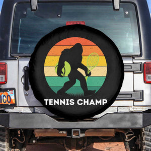 Vintage Retro Bigfoot Tennis Player Gift Spare Tire Cover Tennis Champ TS12 No hole Black Print Your Wear
