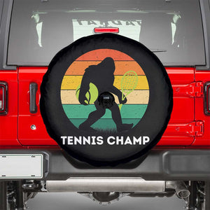 Vintage Retro Bigfoot Tennis Player Gift Spare Tire Cover Tennis Champ TS12 Black Print Your Wear