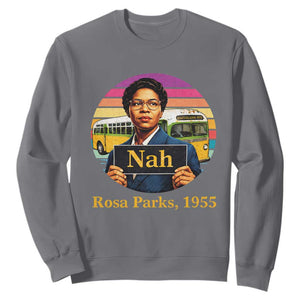 Rosa Parks Quote Sweatshirt The Only Tired I Was Was Tired Of Giving In TS12 Charcoal Print Your Wear
