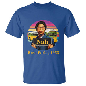 Rosa Parks Quote T Shirt The Only Tired I Was Was Tired Of Giving In TS12 Royal Blue Print Your Wear