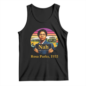 Rosa Parks Quote Tank Top The Only Tired I Was Was Tired Of Giving In TS12 Black Print Your Wear