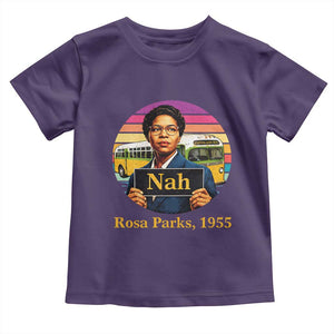 Rosa Parks Quote Toddler T Shirt The Only Tired I Was Was Tired Of Giving In TS12 Purple Print Your Wear