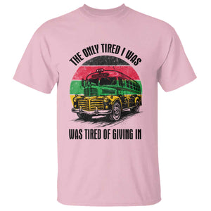 Rosa Parks Tired Of Giving In T Shirt Civil Bus Protest TS12 Light Pink Print Your Wear