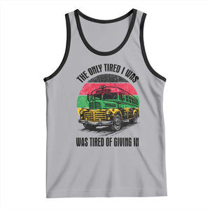 Rosa Parks Tired Of Giving In Tank Top Civil Bus Protest TS12 Athletic Heather Black Print Your Wear