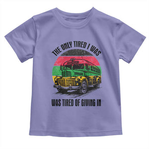 Rosa Parks Tired Of Giving In Toddler T Shirt Civil Bus Protest TS12 Violet Print Your Wear