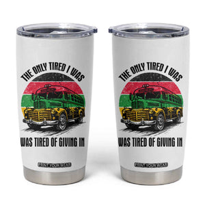 Rosa Parks Tired Of Giving In Tumbler Cup Civil Bus Protest TS12 White Print Your Wear