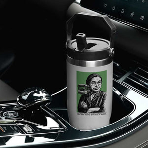 Rosa Parks Quote Flip Straw Tumbler Never Be Fearful When It Is Right TS12 Print Your Wear