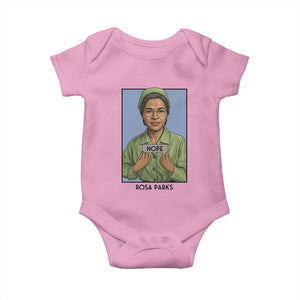 Nope Rosa Parks Baby Onesie Female Empowerment History Gift TS12 Light Pink Print Your Wear