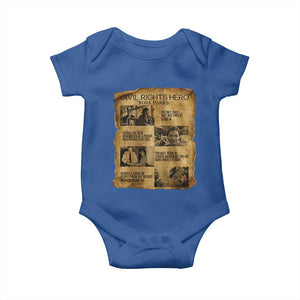 Rosa Parks Quote Baby Onesie Civil Rights History Hero TS12 Royal Blue Print Your Wear