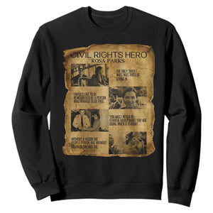 Rosa Parks Quote Sweatshirt Civil Rights History Hero TS12 Black Print Your Wear