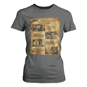 Rosa Parks Quote T Shirt For Women Civil Rights History Hero TS12 Dark Heather Print Your Wear