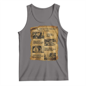 Rosa Parks Quote Tank Top Civil Rights History Hero TS12 Deep Heather Print Your Wear