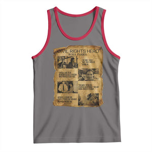 Rosa Parks Quote Tank Top Civil Rights History Hero TS12 Deep Heather Red Print Your Wear