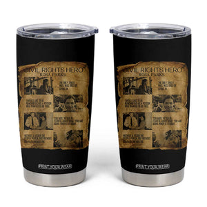 Rosa Parks Quote Tumbler Cup Civil Rights History Hero TS12 Black Print Your Wear