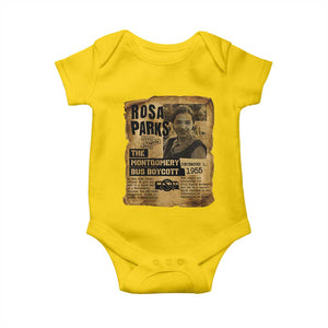 Vintage Rosa Parks Baby Onesie Groovy Black History Month TS12 Daisy Print Your Wear
