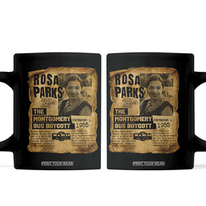 Vintage Rosa Parks Coffee Mug Groovy Black History Month TS12 Black Print Your Wear