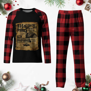 Vintage Rosa Parks Plaid Pajama Set Groovy Black History Month TS12 Buffalo Plaid Print Your Wear