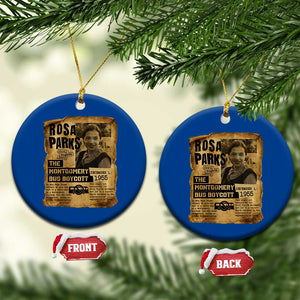 Vintage Rosa Parks Ceramic Ornament Groovy Black History Month TS12 1pc Blue Print Your Wear