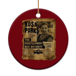 Vintage Rosa Parks Ceramic Ornament Groovy Black History Month TS12 1pc Red Print Your Wear