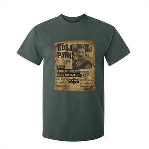 Vintage Rosa Parks T Shirt For Kid Groovy Black History Month TS12 Dark Forest Green Print Your Wear