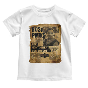 Vintage Rosa Parks Toddler T Shirt Groovy Black History Month TS12 White Print Your Wear