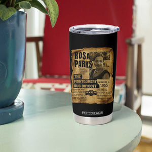 Vintage Rosa Parks Tumbler Cup Groovy Black History Month TS12 Print Your Wear
