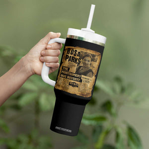 Vintage Rosa Parks Tumbler With Handle Groovy Black History Month TS12 Print Your Wear