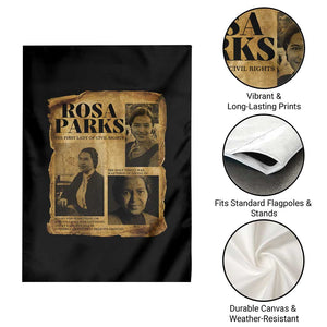 Vintage Rosa Parks Garden Flag Women Empowerment Inspirational Quote TS12 Print Your Wear