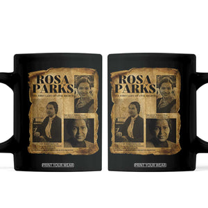 Vintage Rosa Parks Coffee Mug Women Empowerment Inspirational Quote TS12 Black Print Your Wear