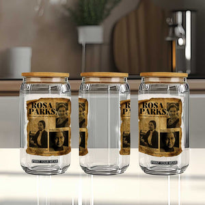 Vintage Rosa Parks Glass Can Women Empowerment Inspirational Quote TS12 Print Your Wear