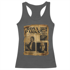 Vintage Rosa Parks Racerback Tank Top Women Empowerment Inspirational Quote TS12 Dark Heather Print Your Wear