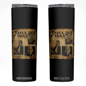 Vintage Rosa Parks Skinny Tumbler Women Empowerment Inspirational Quote TS12 Black Print Your Wear