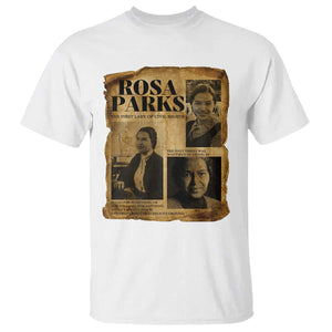 Vintage Rosa Parks T Shirt Women Empowerment Inspirational Quote TS12 White Print Your Wear