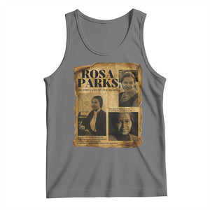 Vintage Rosa Parks Tank Top Women Empowerment Inspirational Quote TS12 Black Heather Print Your Wear